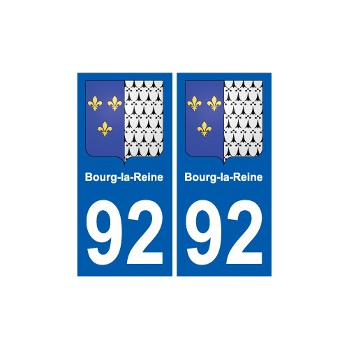 92 Gennevilliers blason autocollant plaque stickers ville