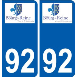 92 Gennevilliers logo sticker plate stickers city