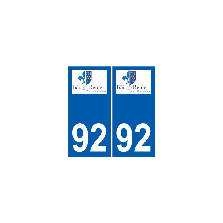 92 Gennevilliers logotipo de la etiqueta engomada de la placa de pegatinas de la ciudad
