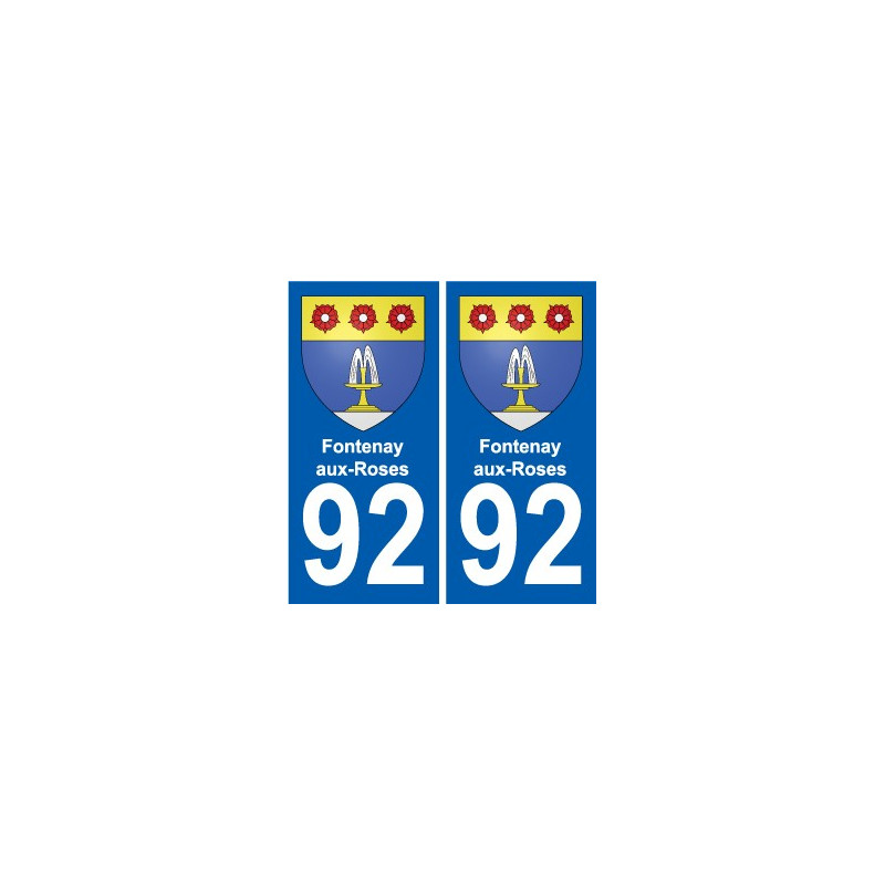 92 Gennevilliers coat of arms sticker plate stickers city