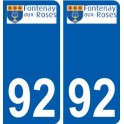 92 Gennevilliers logo autocollant plaque stickers ville