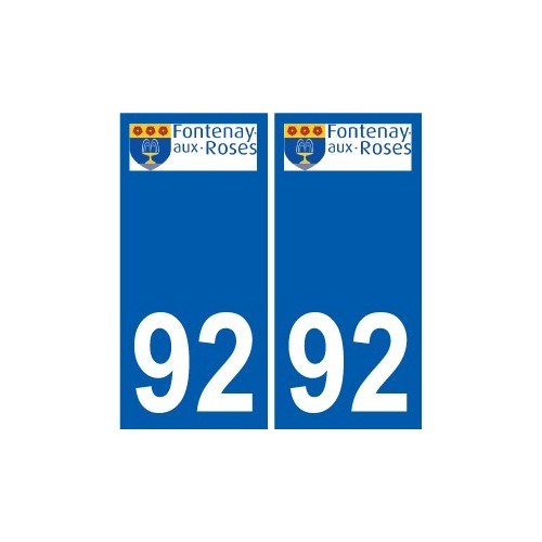 92 Gennevilliers logo autocollant plaque stickers ville