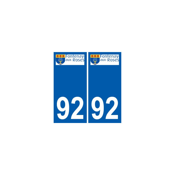 92 Gennevilliers logo autocollant plaque stickers ville