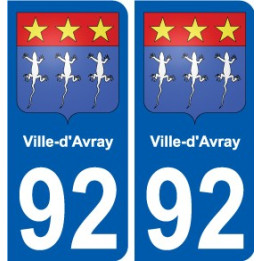 92 Gennevilliers wappen aufkleber typenschild aufkleber stadt