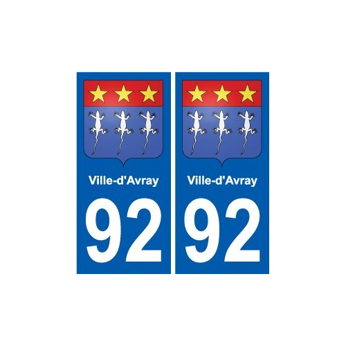 92 Gennevilliers wappen aufkleber typenschild aufkleber stadt