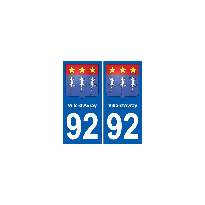 92 Gennevilliers blason autocollant plaque stickers ville