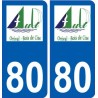 80 Roye logo aufkleber typenschild aufkleber stadt