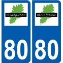 80 Roye logo autocollant plaque stickers ville