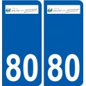 80 Roye logo autocollant plaque stickers ville