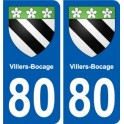80 Roye blason autocollant plaque stickers ville