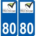 80 Roye logo autocollant plaque stickers ville