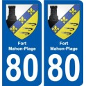 80 Roye blason autocollant plaque stickers ville