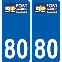 80 Roye logo autocollant plaque stickers ville