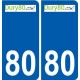 80 Roye logo sticker plate stickers city