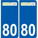 80 Roye logo autocollant plaque stickers ville