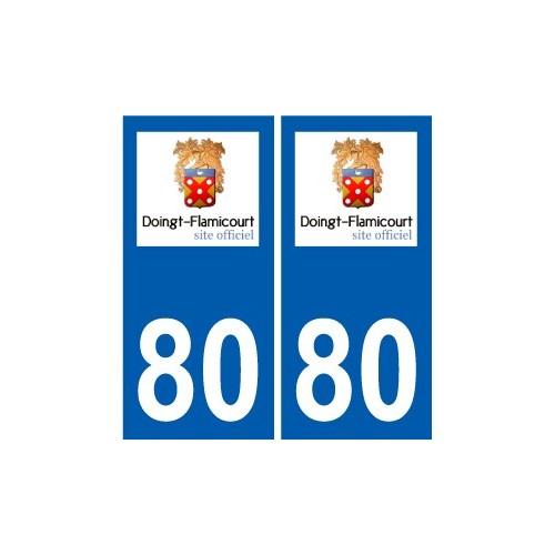 80 Roye logo autocollant plaque stickers ville