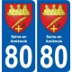 80 Roye stemma adesivo piastra adesivi città