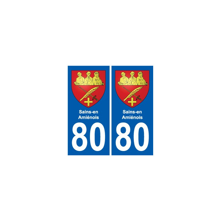 80 Roye blason autocollant plaque stickers ville