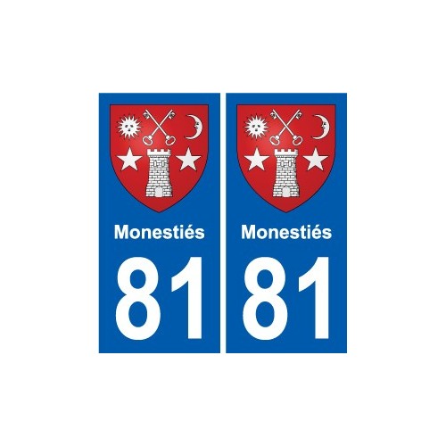 81 Graulhet blason autocollant plaque stickers ville
