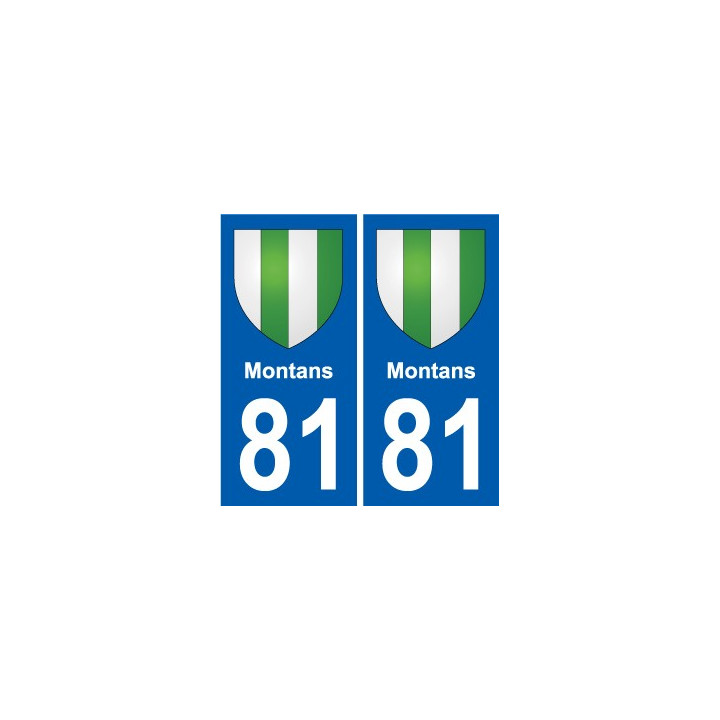 81 Graulhet coat of arms sticker plate stickers city
