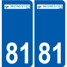 81 Graulhet logo autocollant plaque stickers ville