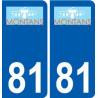 81 Graulhet logo aufkleber typenschild aufkleber stadt