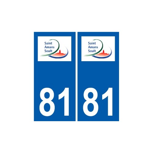 81 Graulhet logo aufkleber typenschild aufkleber stadt