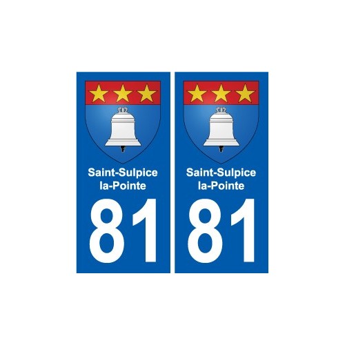 81 Graulhet stemma adesivo piastra adesivi città