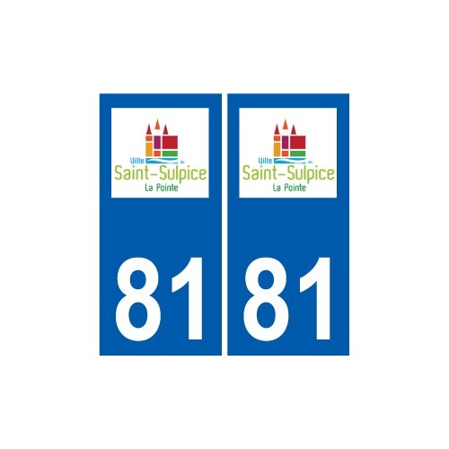 81 Graulhet logo sticker plate stickers city