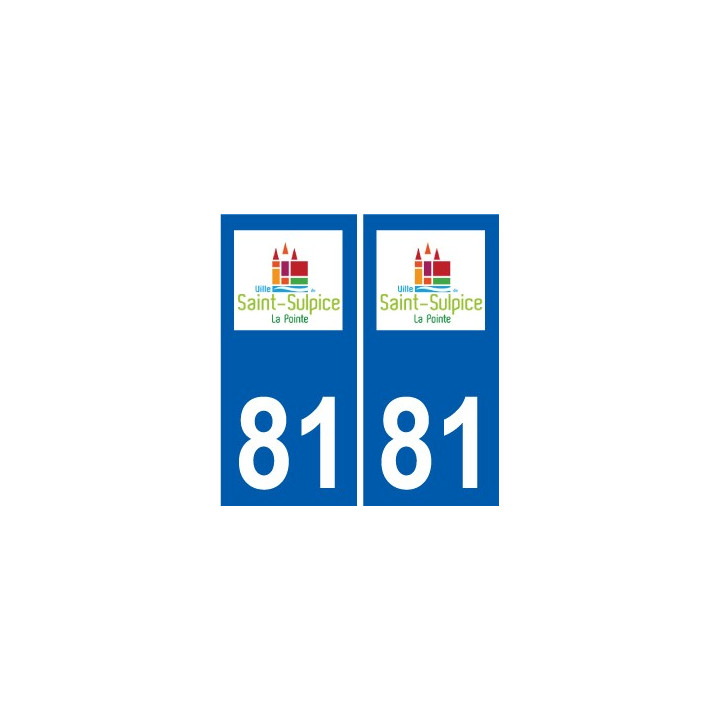 81 Graulhet logo autocollant plaque stickers ville