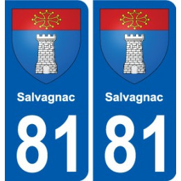 81 Graulhet blason autocollant plaque stickers ville