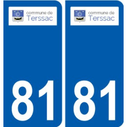 81 Graulhet logo sticker plate stickers city