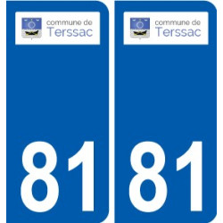81 Graulhet logo adesivo piastra adesivi città
