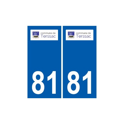 81 Graulhet logo autocollant plaque stickers ville