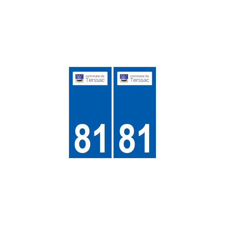 81 Graulhet logo autocollant plaque stickers ville