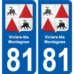 81 Graulhet blason autocollant plaque stickers ville