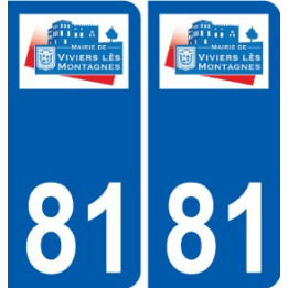 81 Graulhet logo sticker plate stickers city
