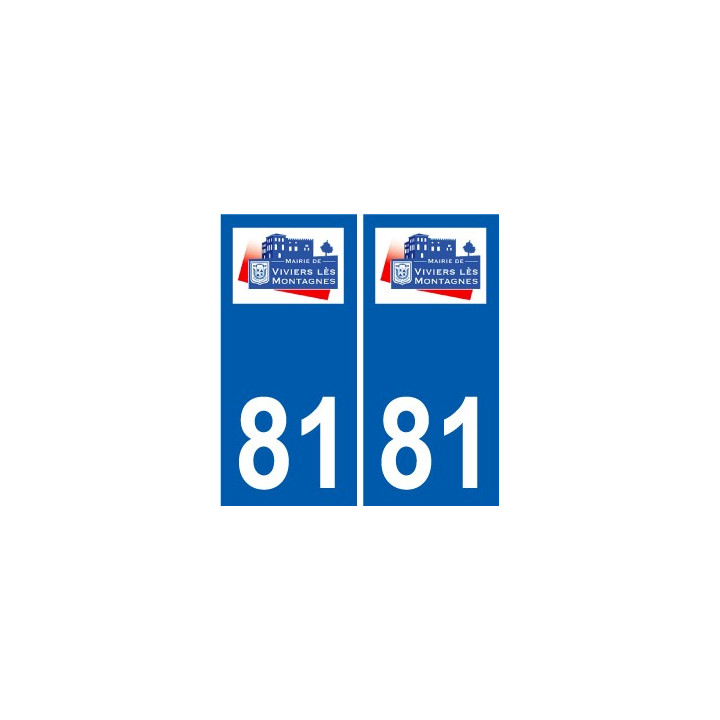 81 Graulhet logo autocollant plaque stickers ville
