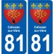 81 Graulhet blason autocollant plaque stickers ville