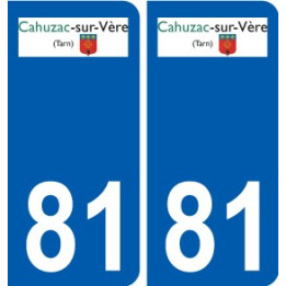 81 Graulhet logo sticker plate stickers city