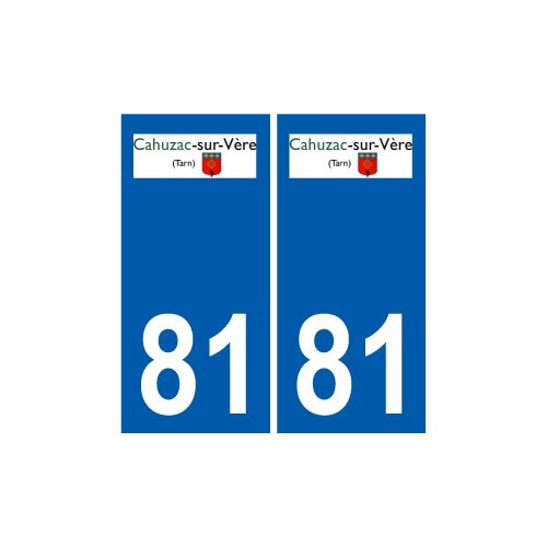81 Graulhet logo sticker plate stickers city
