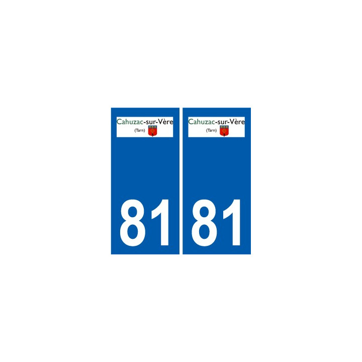 81 Graulhet logo autocollant plaque stickers ville