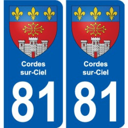 81 Graulhet blason autocollant plaque stickers ville