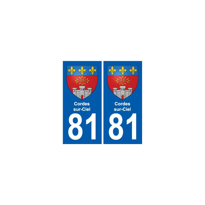 81 Graulhet wappen aufkleber typenschild aufkleber stadt