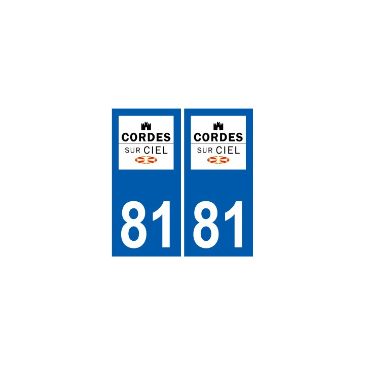 81 Graulhet logo aufkleber typenschild aufkleber stadt
