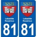 81 Graulhet wappen aufkleber typenschild aufkleber stadt
