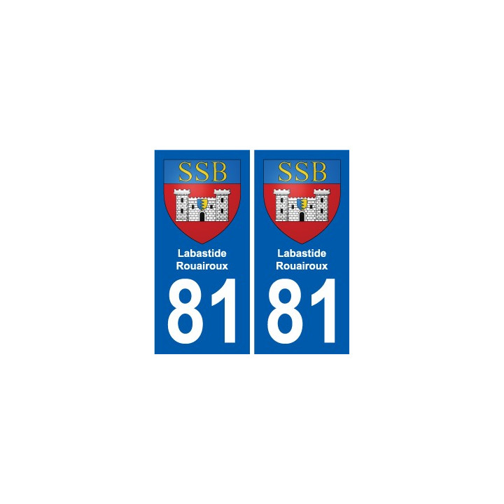 81 Graulhet blason autocollant plaque stickers ville