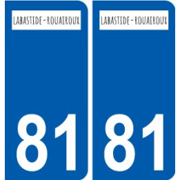 81 Graulhet logo aufkleber typenschild aufkleber stadt