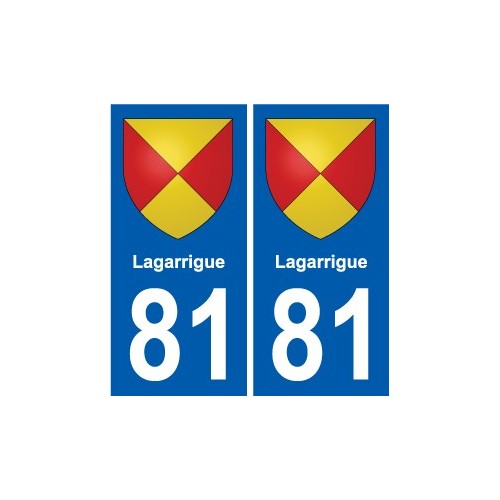81 Graulhet blason autocollant plaque stickers ville
