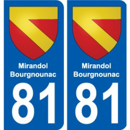 81 Graulhet coat of arms sticker plate stickers city
